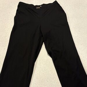 Alfred Dunner Black Straight Leg Trousers